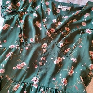 Semi sheer floral dress